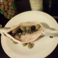 Calamarata di trota bianca alle olive e capperi