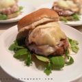 Hamburger con champignon e pomodori confit