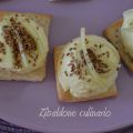 Gelato al Parmigiano su crackers di segale