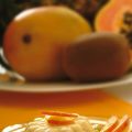 Bavarese al mango con macedonia di frutta[...]