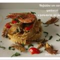 Mafaldine con carciofi, gamberoni e pomodorini[...]