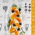 Insalata di sedano rapa, arancia e olive nere