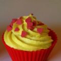 Cupcake con buttercream frosting