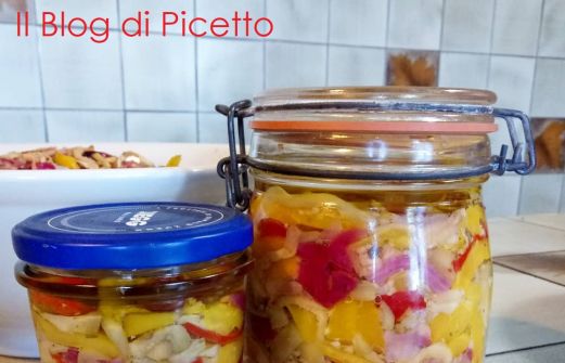 Ricetta Melanzane Sott Olio Con Peperoni E Cipolla Di Tropea Alla Calabrese