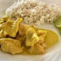 Pollo al curry e latte di cocco