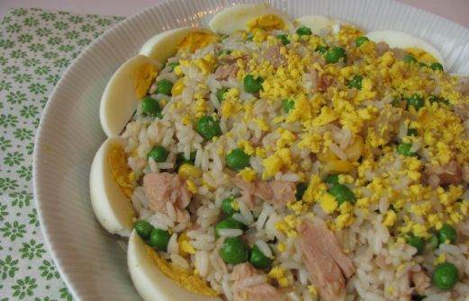 Ricetta: Insalata di riso tonno, piselli e mais
