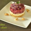 Tartare di scottona simil cheesecake