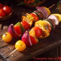 Spiedini vegetariani alla griglia