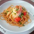 SPAGHETTI ALLE TRIGLIE DI SCOGLIO E PESTO