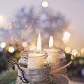 Christmas table setting and menù