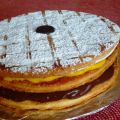 Torta millefoglie crema e cioccolato