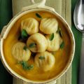 Crema di zucca e gnocchi di ricotta