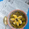 INSALATA DI FAGIOLI, FRIGGITELLI E UOVA SODE