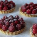 Tarte aux framboises.