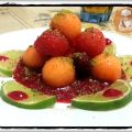 Perle estive con salsa ai lamponi