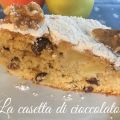 Torta di mele con uvetta e pinoli