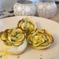 Roselline di sfoglia  {zucchinette e feta}