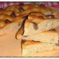 Focaccia con olive di Gonnos e farina d'avena