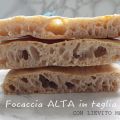 Focaccia alta in teglia con lievito madre