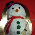 Torta pupazzo di neve.