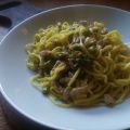 Tagliolini con ragù bianco e asparagi