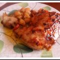 Pollo al forno con contorno di patate al burro