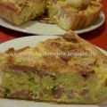 TORTA  SALATA CON CAVOLFIORI WURSTEL E FORMAGGIO