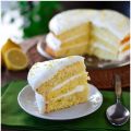 TORTA SOFFICE CON CREMA AL LIMONE