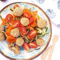 Polpette di miglio e melanzana dal cuore filante