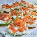 mini cheese cake con salmone e avocado