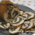 Rollé di petto di pollo ai funghi