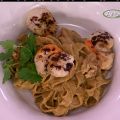 Tagliatelle al caffè con capesante