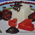 Panna cotta e cuor di fragola