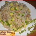 Riso integrale con zucchine e tonno