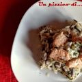 Risotto asparagi e salmone con fondo d'arancia
