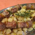 RICETTA SPIEDINI DI MAIALE CON PATATE IN PADELLA