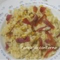 Risotto con speck e stracchino