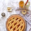 Crostata al mielbio e fiordifrutta