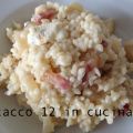 Riso al gorgonzola con  pancetta e pere