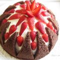 Torta vulcano alle fragole