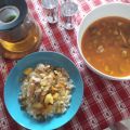 COUS COUS CON ZUPPA DI POLLO E VERDURE