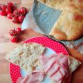 Focaccia senza impasto con lievito madre