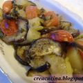MELANZANE AL FORNO CON PATATE E POMODORI