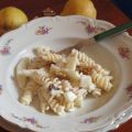 Fusilli con pere e gorgonzola