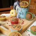 Muffin alla zucca con mele e bacche di Goji