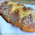 treccia di pasta  brioche alla panna