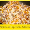 RIPIENO DI PEPERONI E SALSICCIA