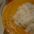 Riso al limone con crema di zucca