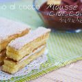 Trancio al cocco, con mousse al cioccolato 
