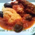 Faraona in umido con Olive e Polenta